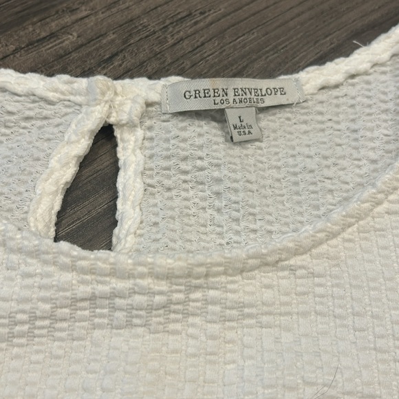 Textured top with tie - Picture 2 of 3